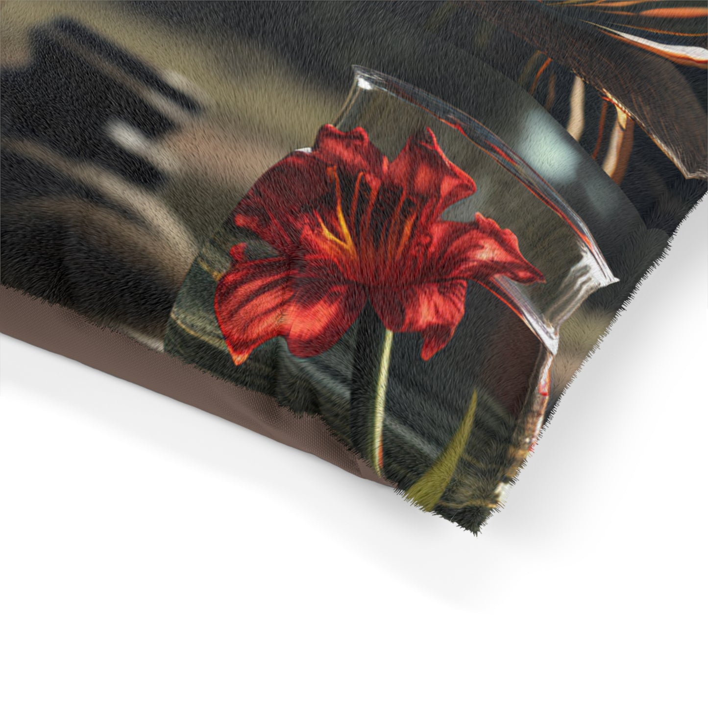 Pet Bed Red Lily in a Glass vase 5