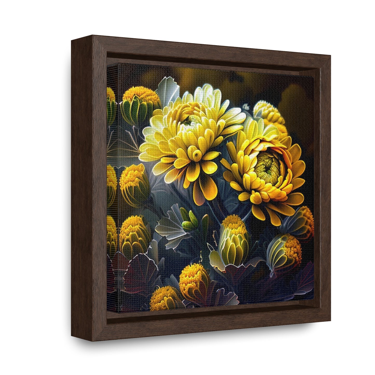 Gallery Canvas Wraps, Square Frame Yellow Hermosas Flores Amarillas 4