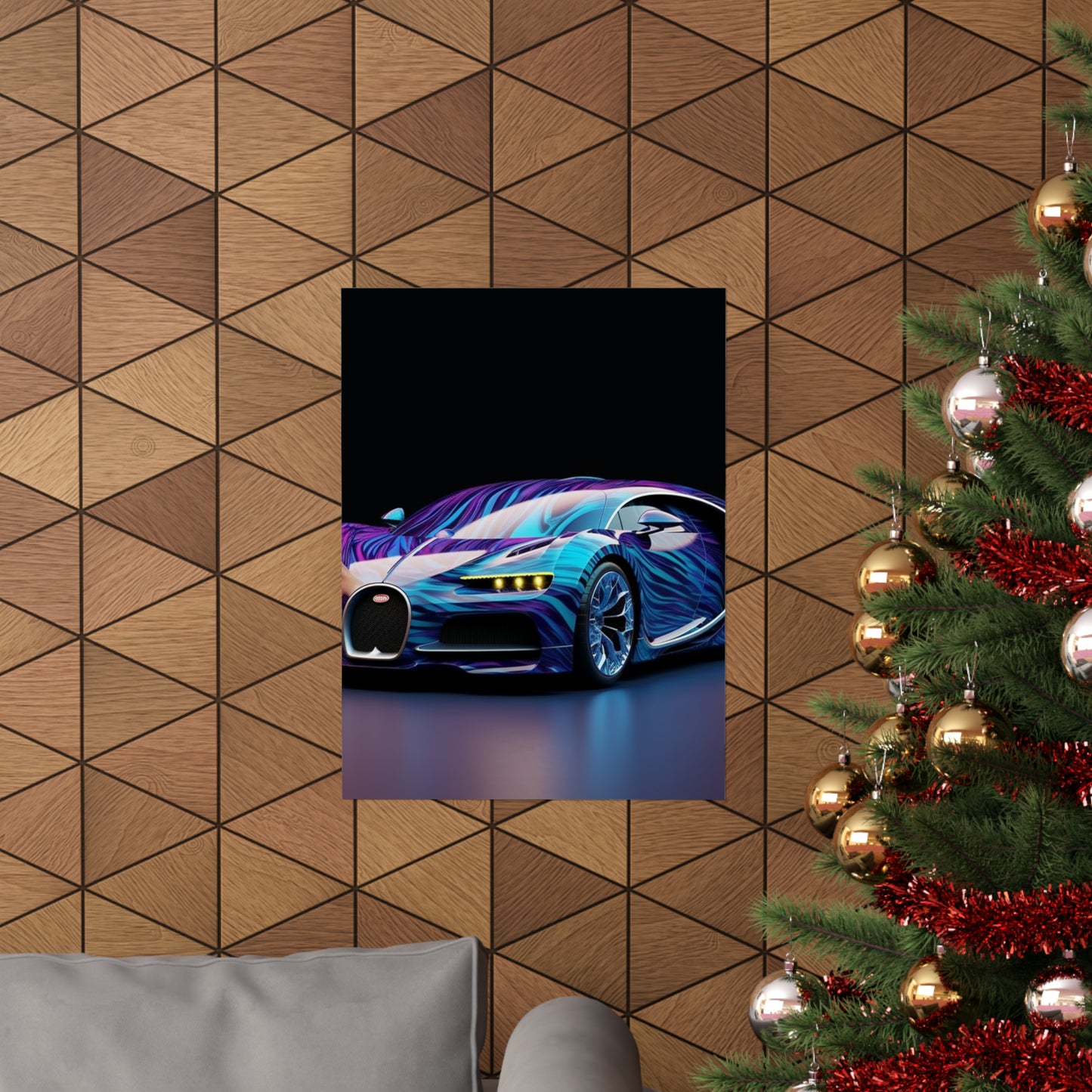 Premium Matte Vertical Posters Bugatti Abstract Flair 3