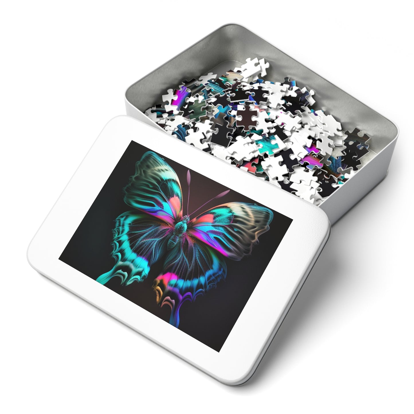 Jigsaw Puzzle (30, 110, 252, 500,1000-Piece) Neon Butterfly Fusion 3