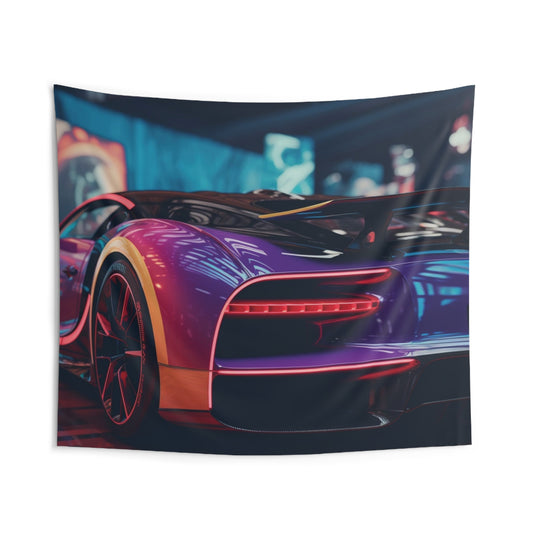 Indoor Wall Tapestries Hyper Bugatti Neon Chiron 3