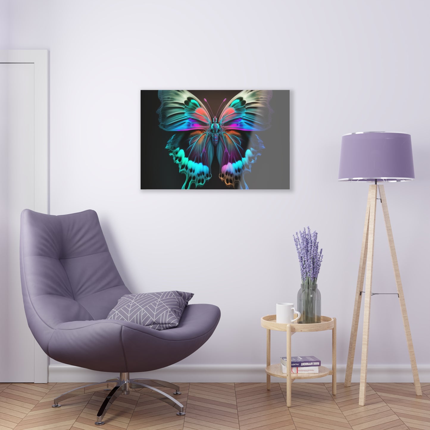 Acrylic Prints Raw Hyper Color Butterfly 2