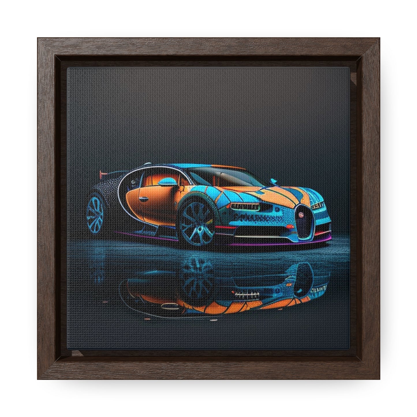 Gallery Canvas Wraps, Square Frame Bugatti Blue 1