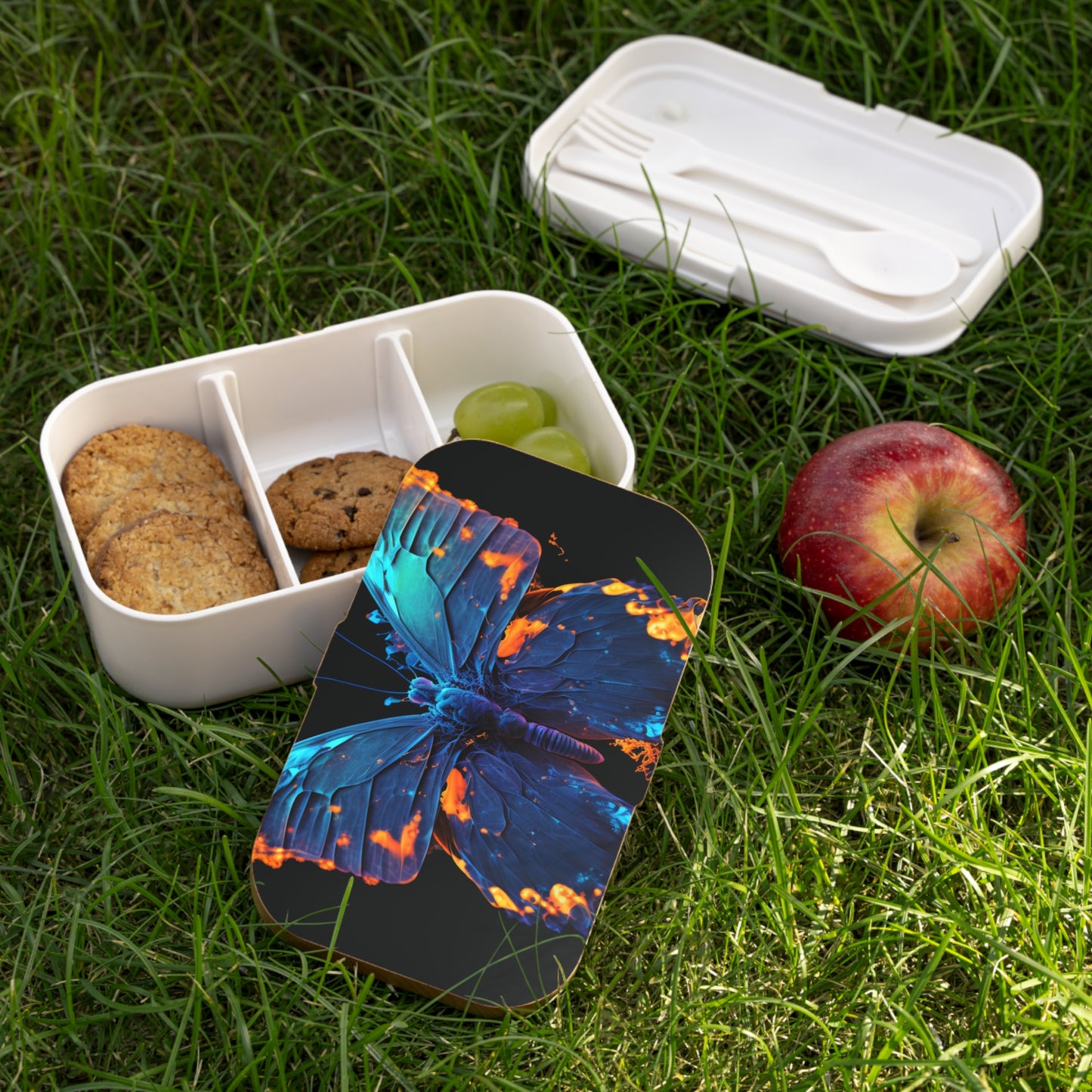 Bento Lunch Box Thermal Butterfly 3