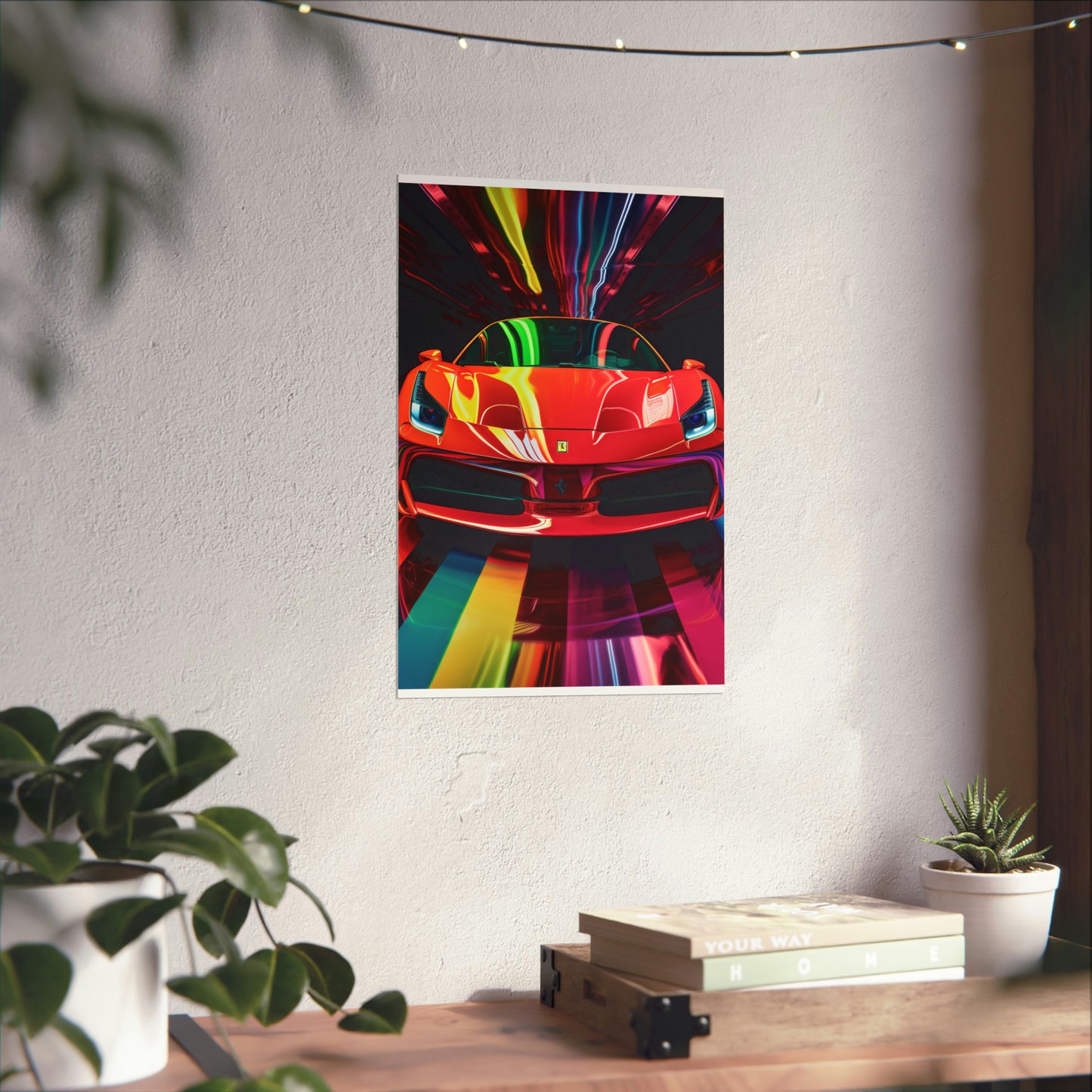 Premium Matte Vertical Posters Ferrari Flair Macro 3