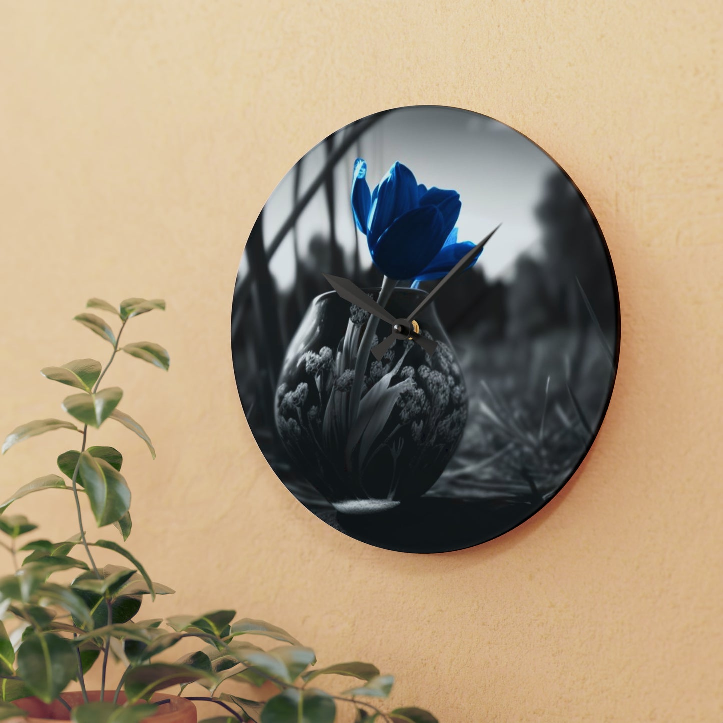 Acrylic Wall Clock Tulip 3