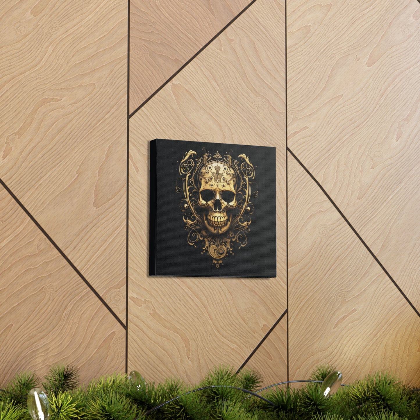 Canvas Gallery Wraps Skull Treble Clef 3