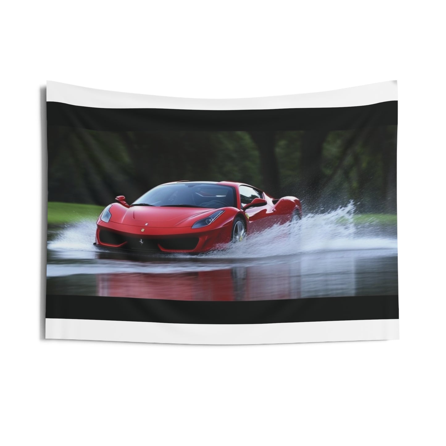 Indoor Wall Tapestries Water Ferrari Splash 2