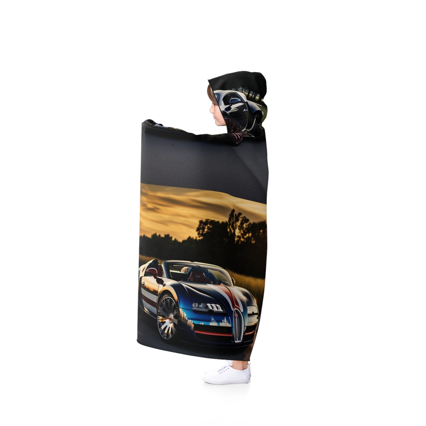 Hooded Blanket Bugatti Flag American 5