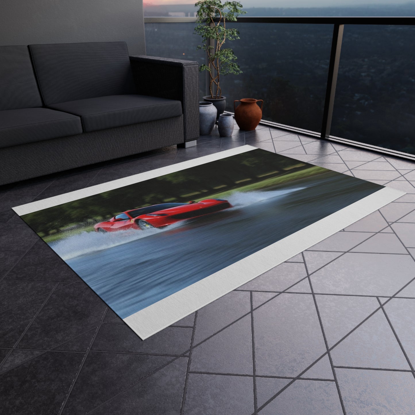 Outdoor Rug  Water Ferrari Splash 3