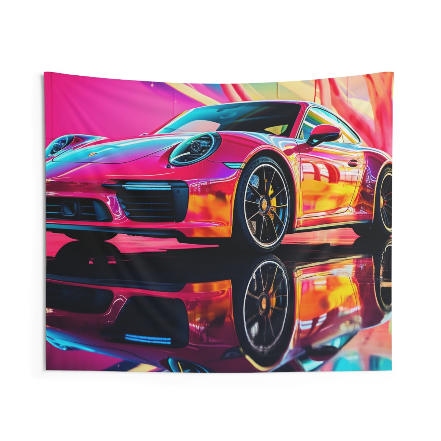 Indoor Wall Tapestries Macro Porsche 4