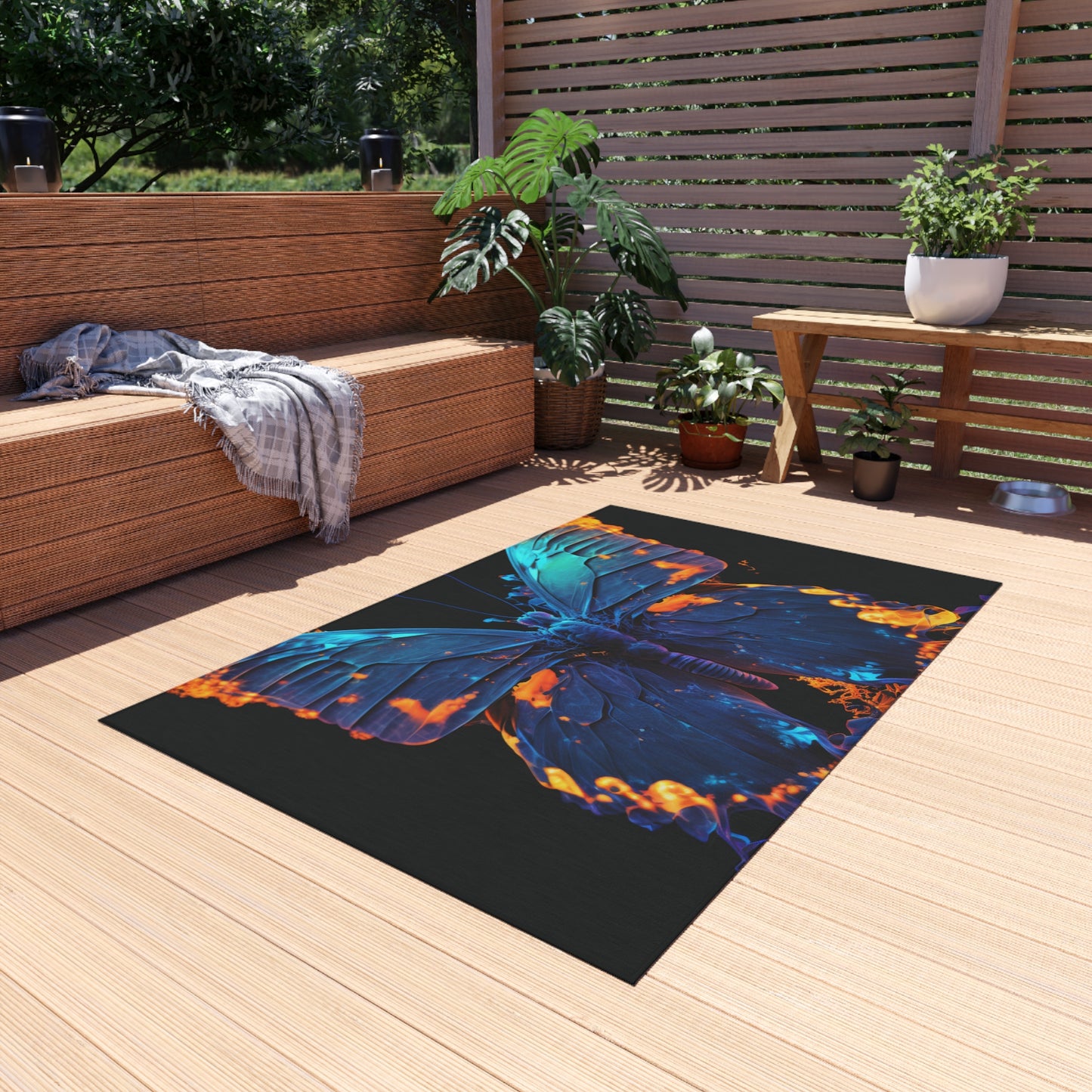 Outdoor Rug  Thermal Butterfly 3