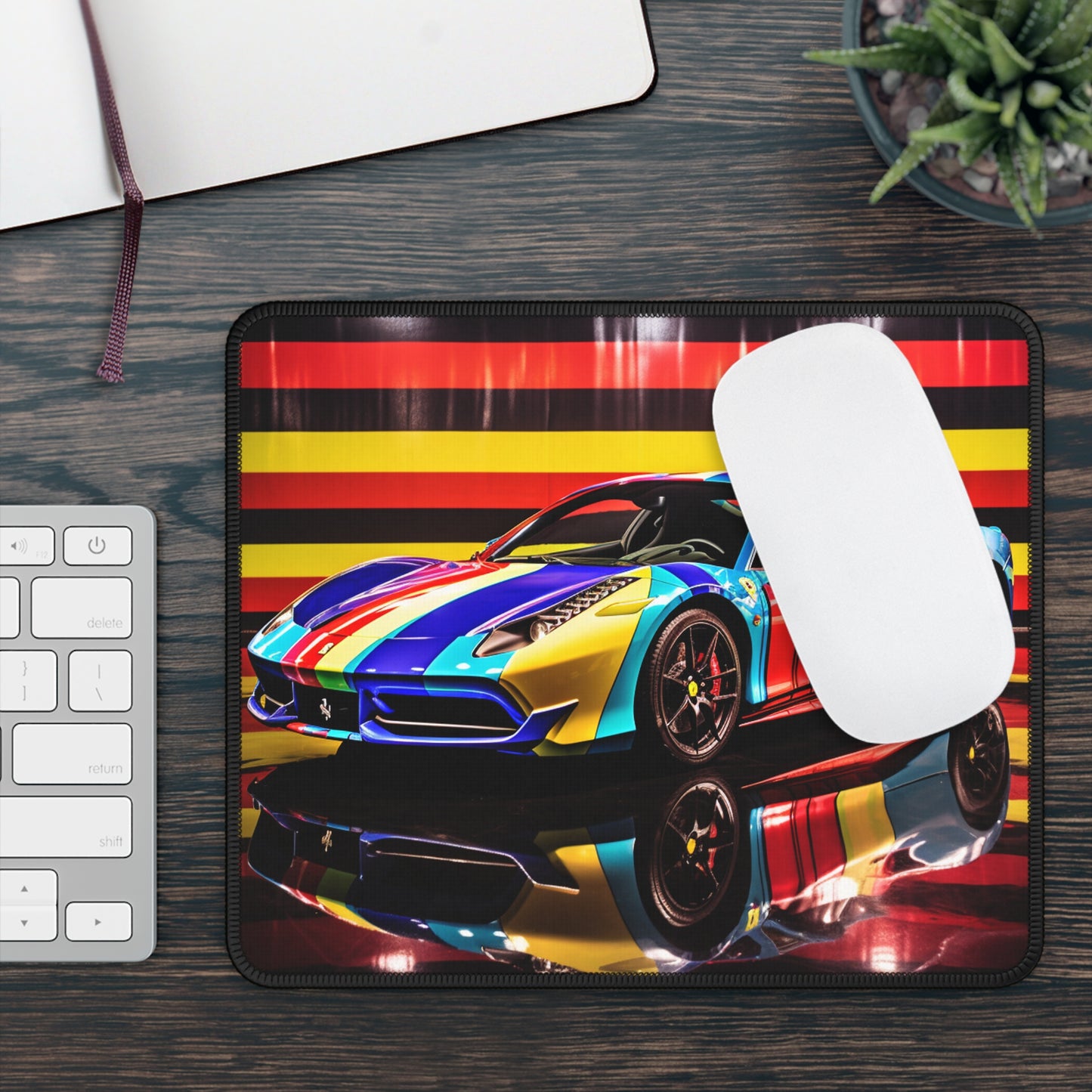 Gaming Mouse Pad  Hyper Colorfull Ferrari 2