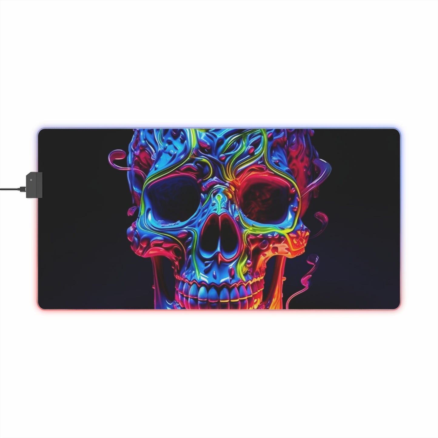 LED Gaming Mouse Pad Macro Skull Color 3