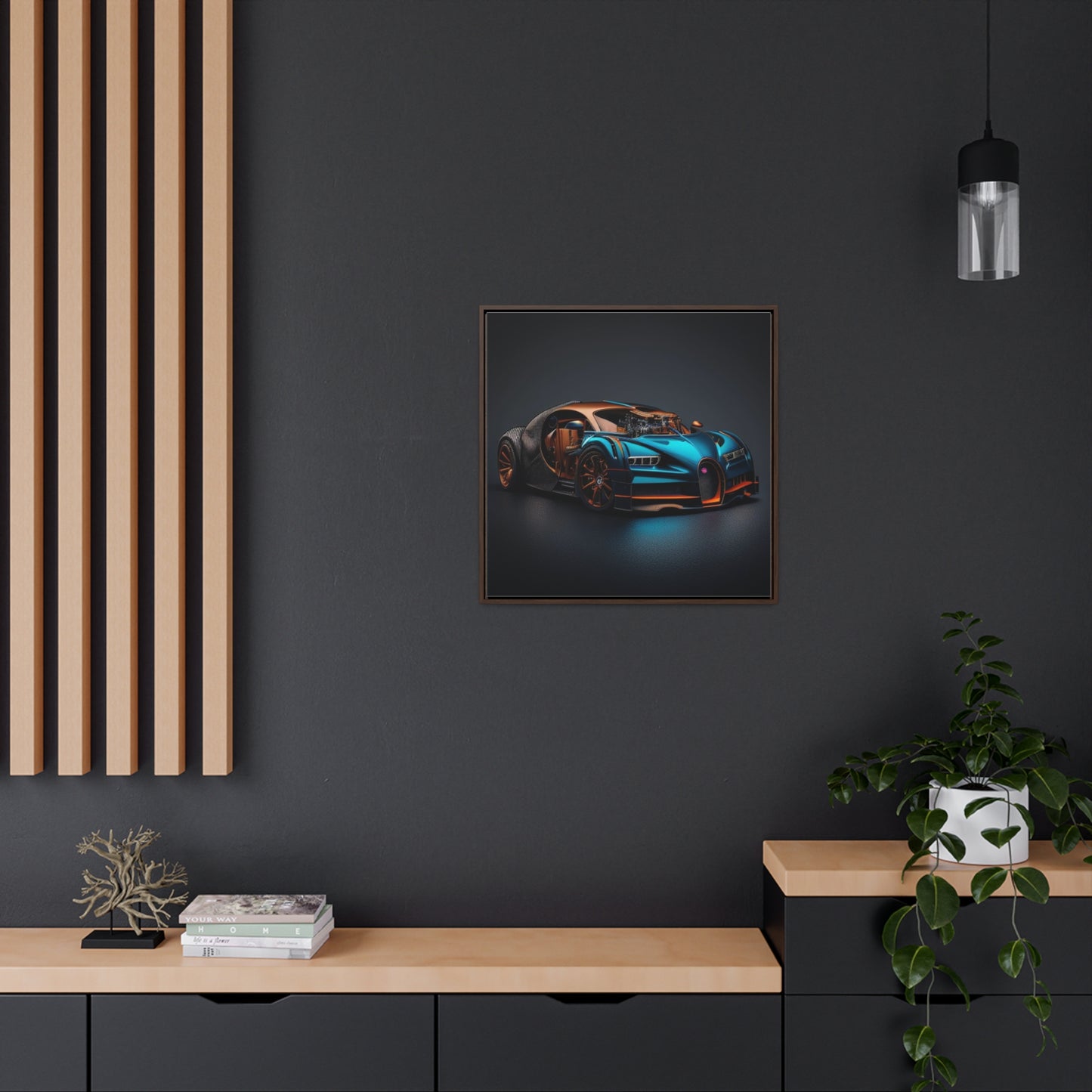 Gallery Canvas Wraps, Square Frame Bugatti Blue 4
