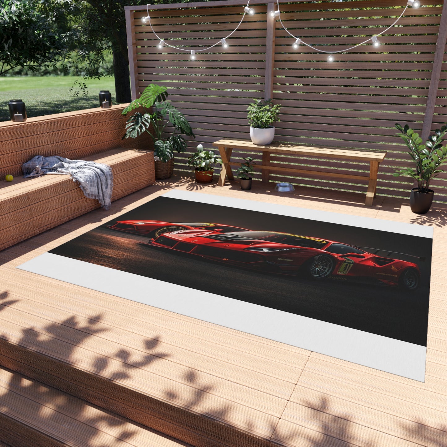 Outdoor Rug  Ferrari Red 4