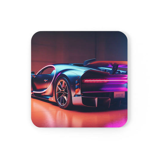 Corkwood Coaster Set Hyper Bugatti Neon Chiron 2