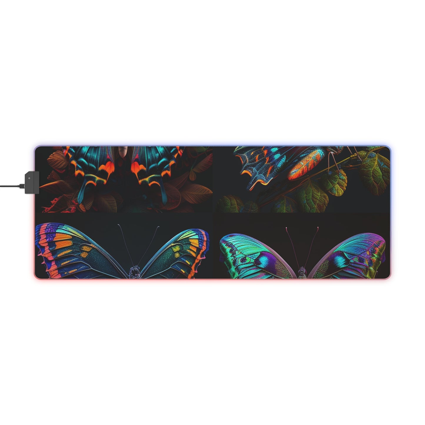 LED Gaming Mouse Pad Hue Neon Butterfly 5