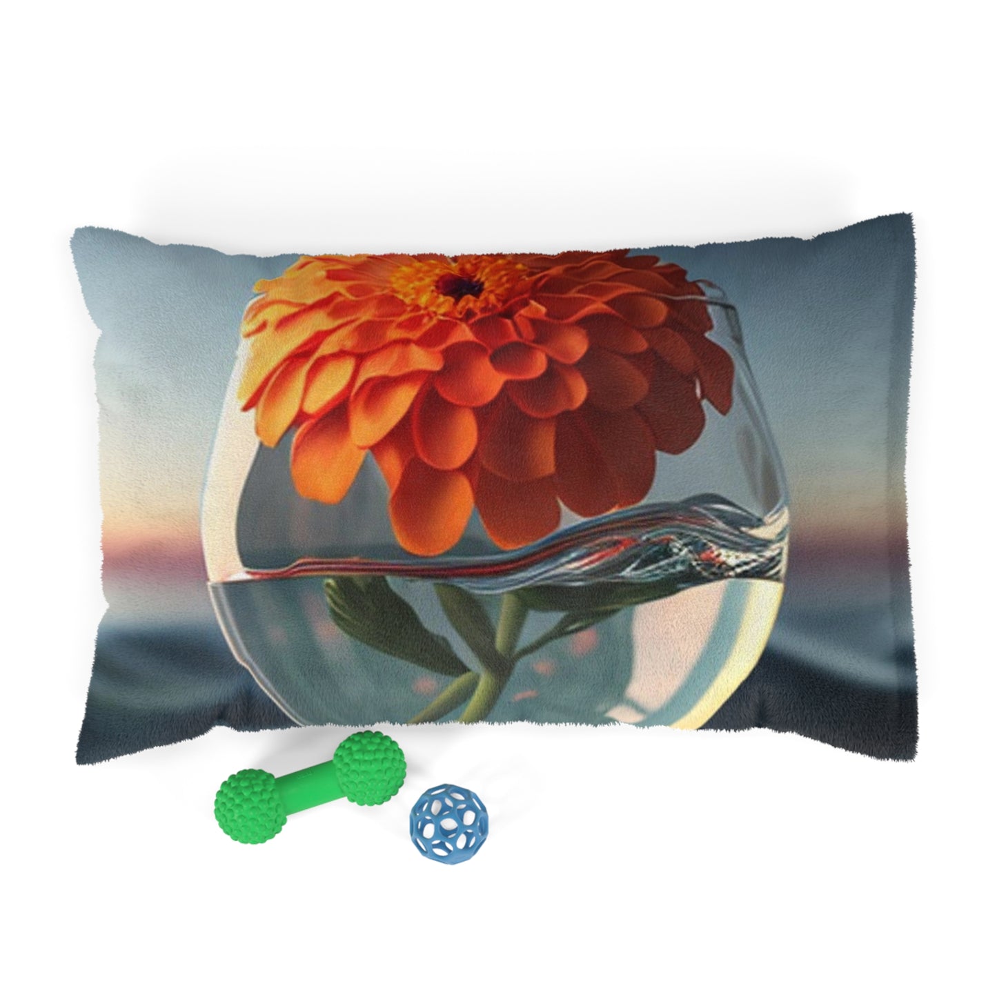 Pet Bed Orange Zinnia 4