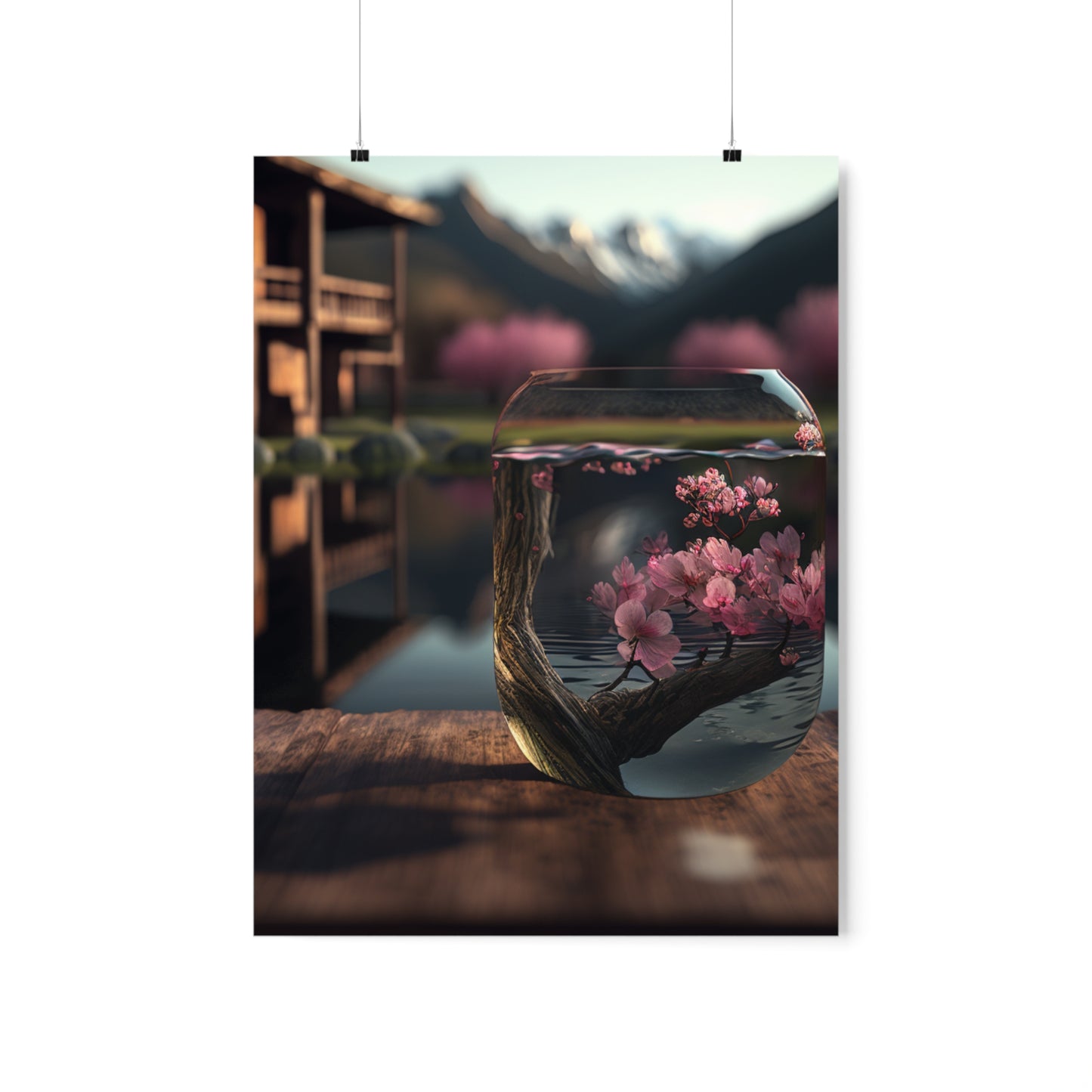 Premium Matte Vertical Posters Cherry Blossom 3