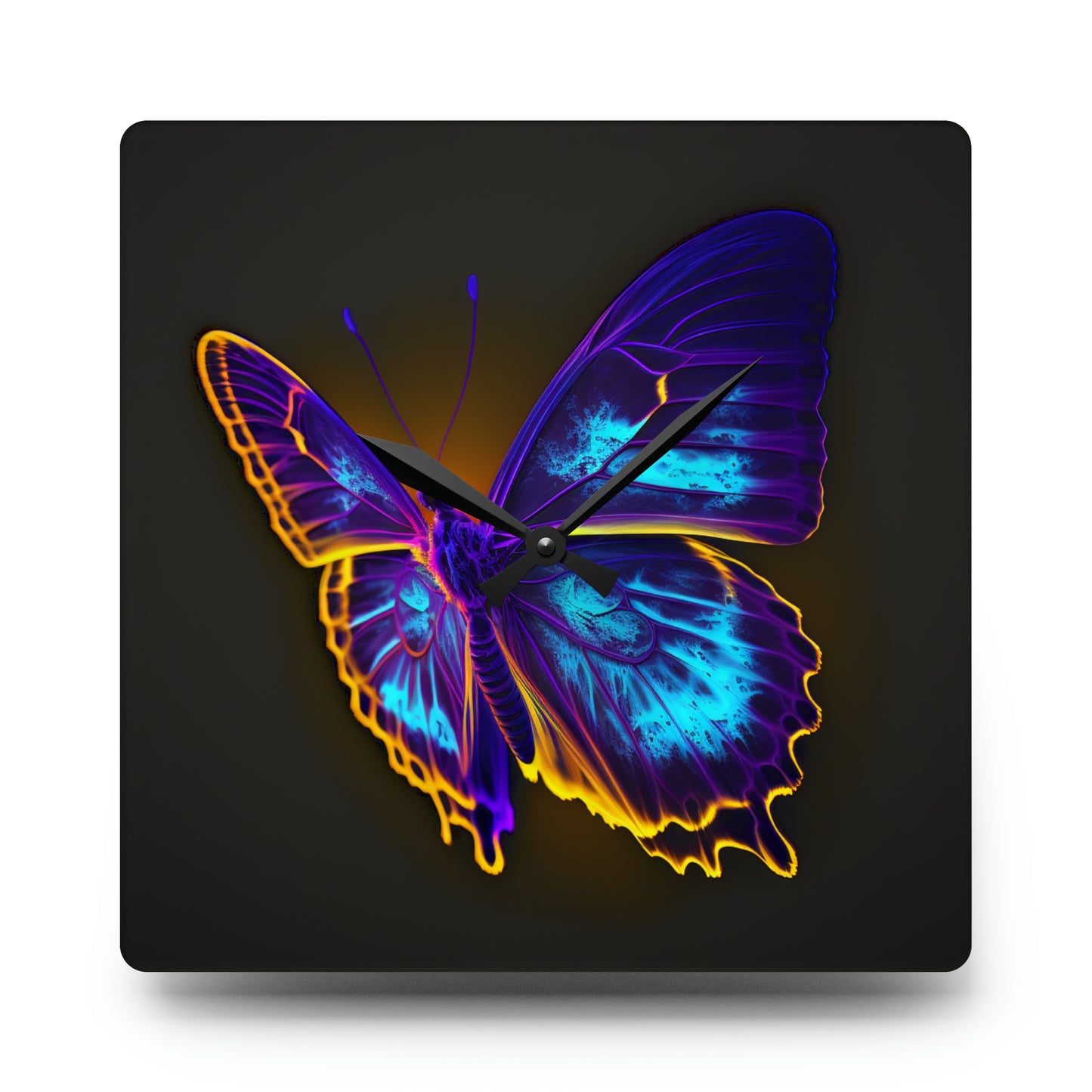 Acrylic Wall Clock Thermal Butterfly 4