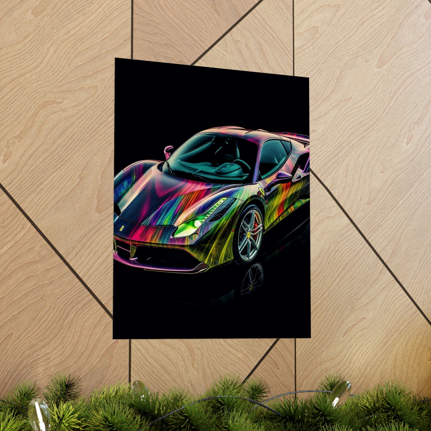 Premium Matte Vertical Posters Ferrari Color 3