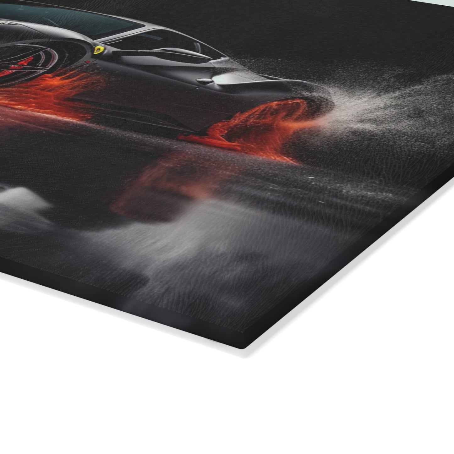 Glass Cutting Board Ferrari Water Splash 3