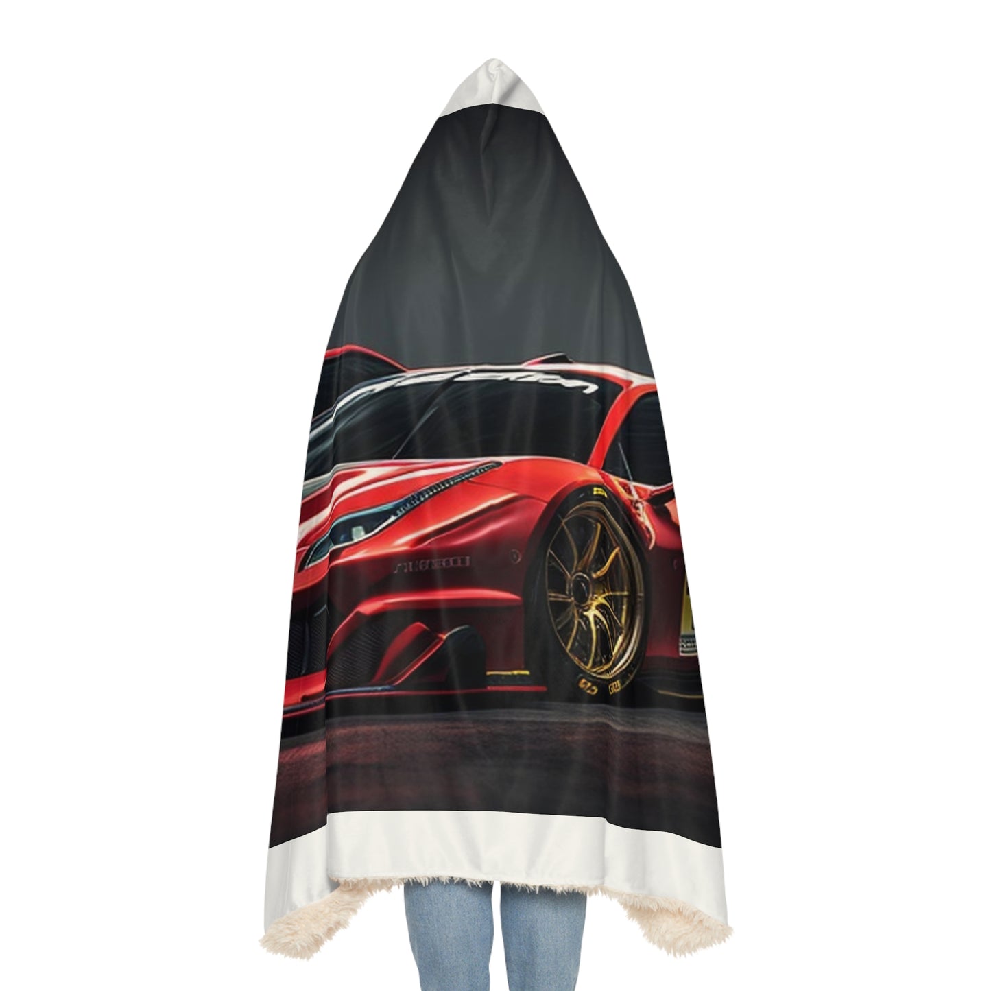 Snuggle Hooded Blanket Ferrari Red 3
