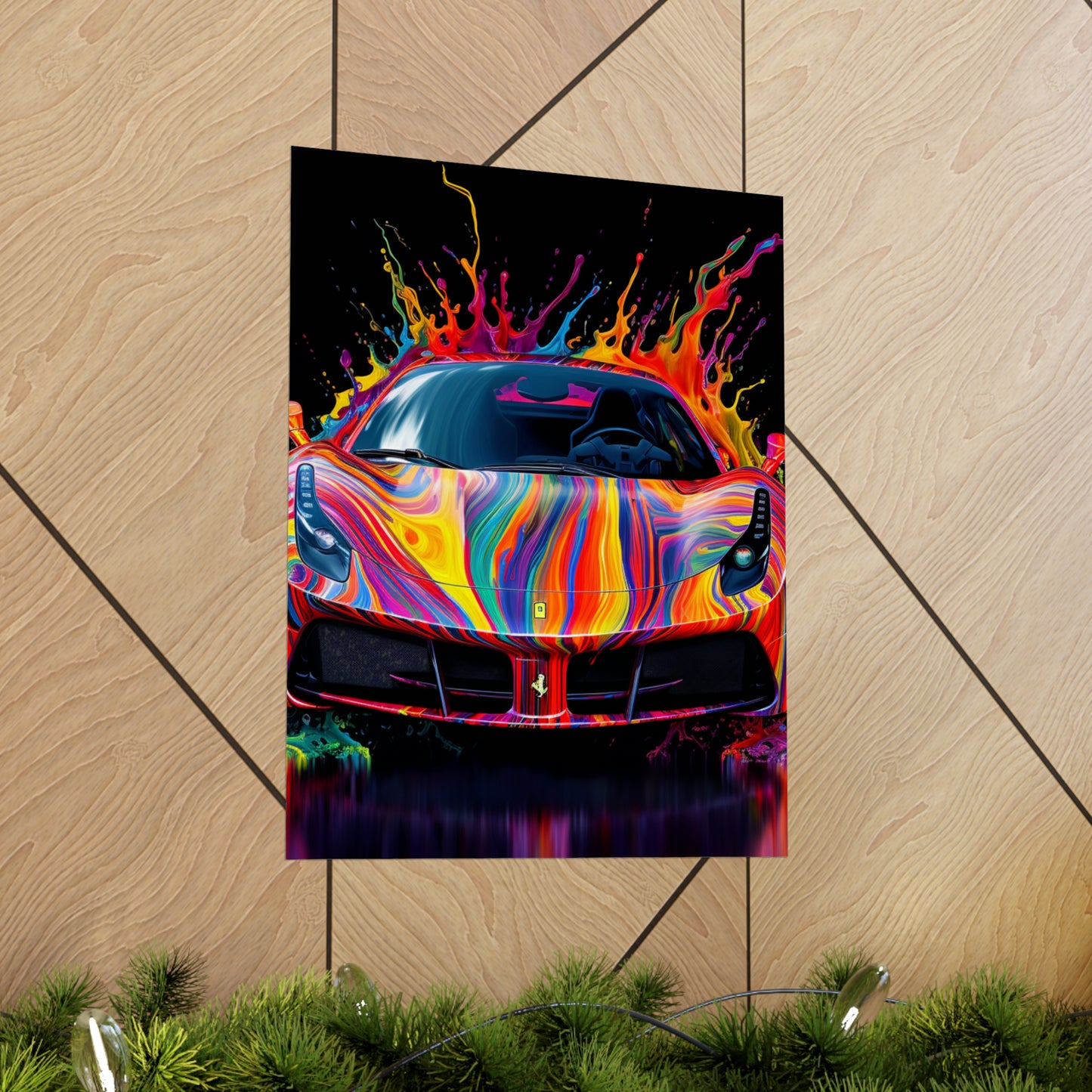 Premium Matte Vertical Posters Ferrari Fusion Water 4