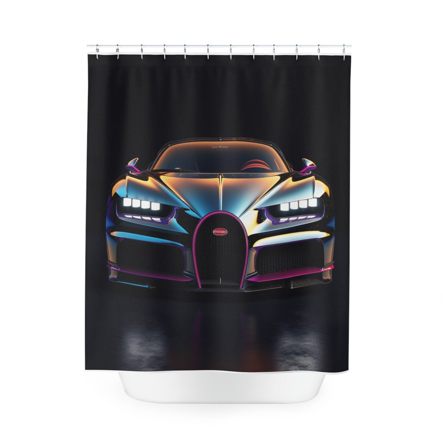 Polyester Shower Curtain Hyper Bugatti Chiron 1