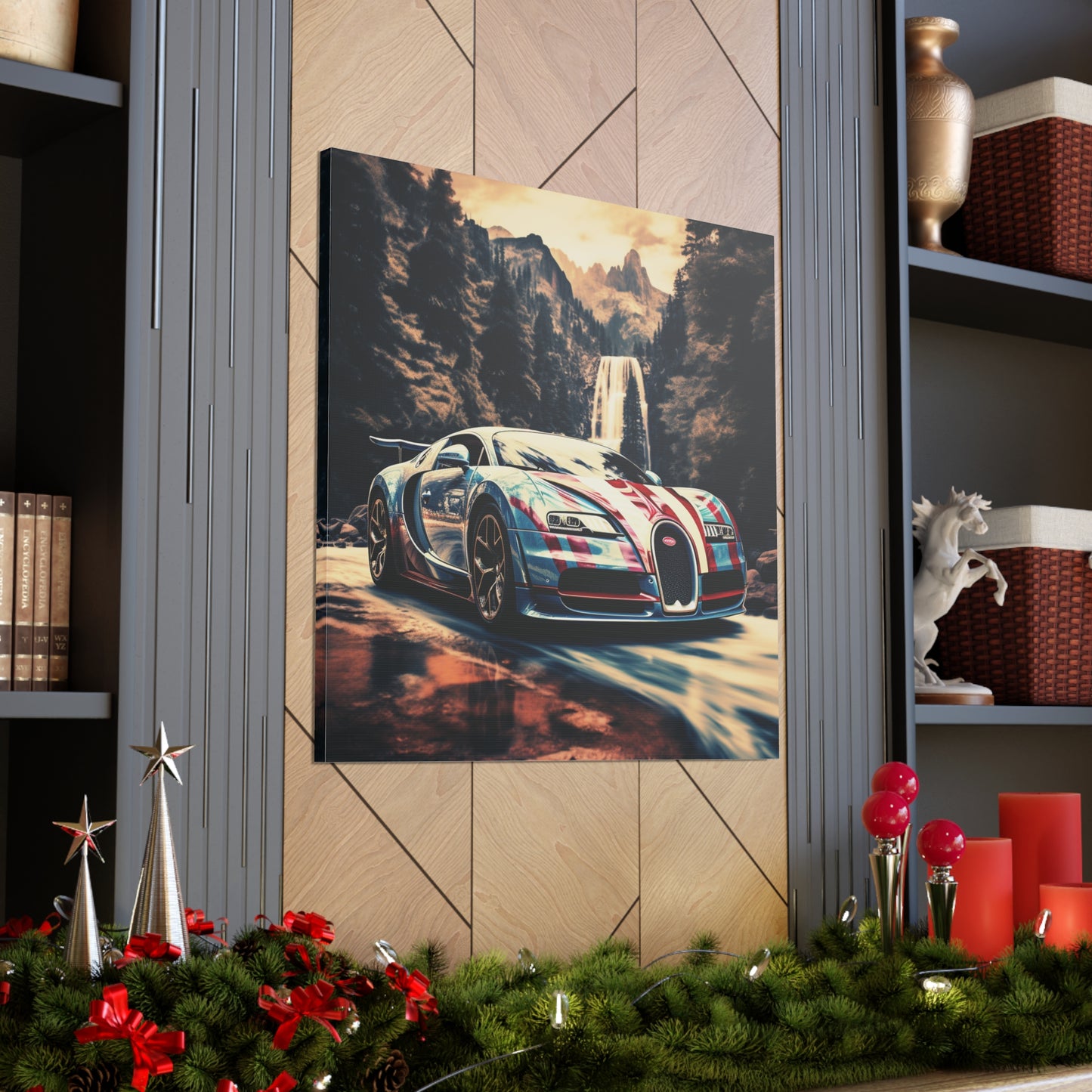 Canvas Gallery Wraps Bugatti Waterfall 1