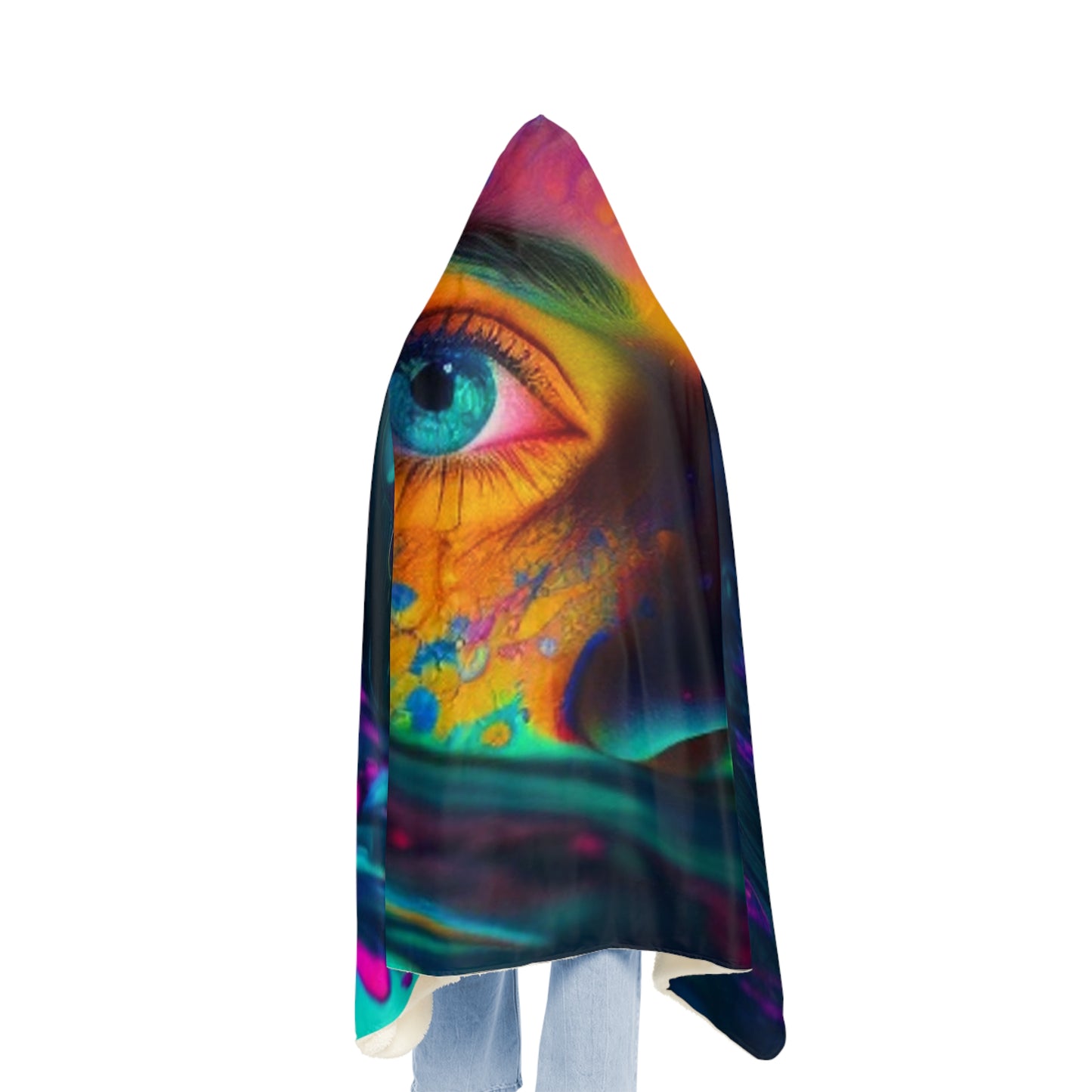 Snuggle Hooded Blanket Florescent Glow 3