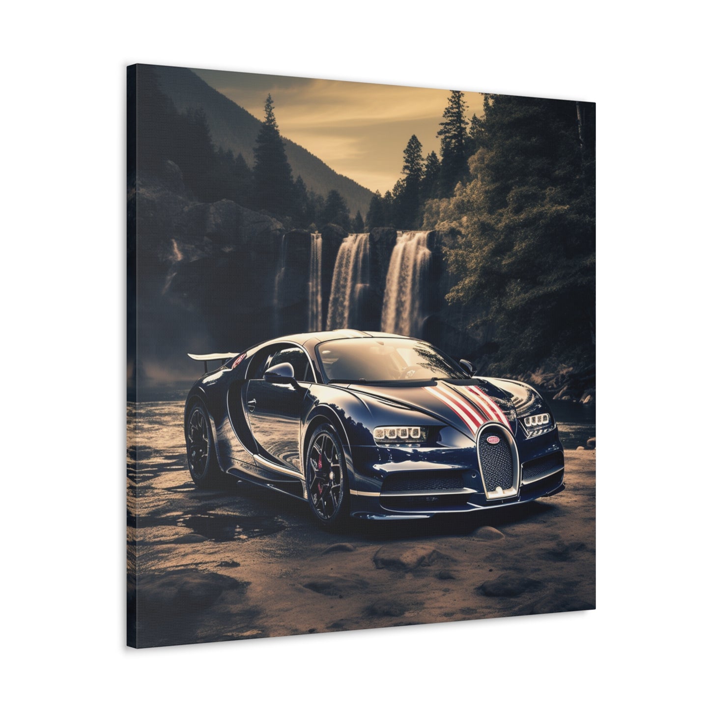 Canvas Gallery Wraps Bugatti Waterfall 2