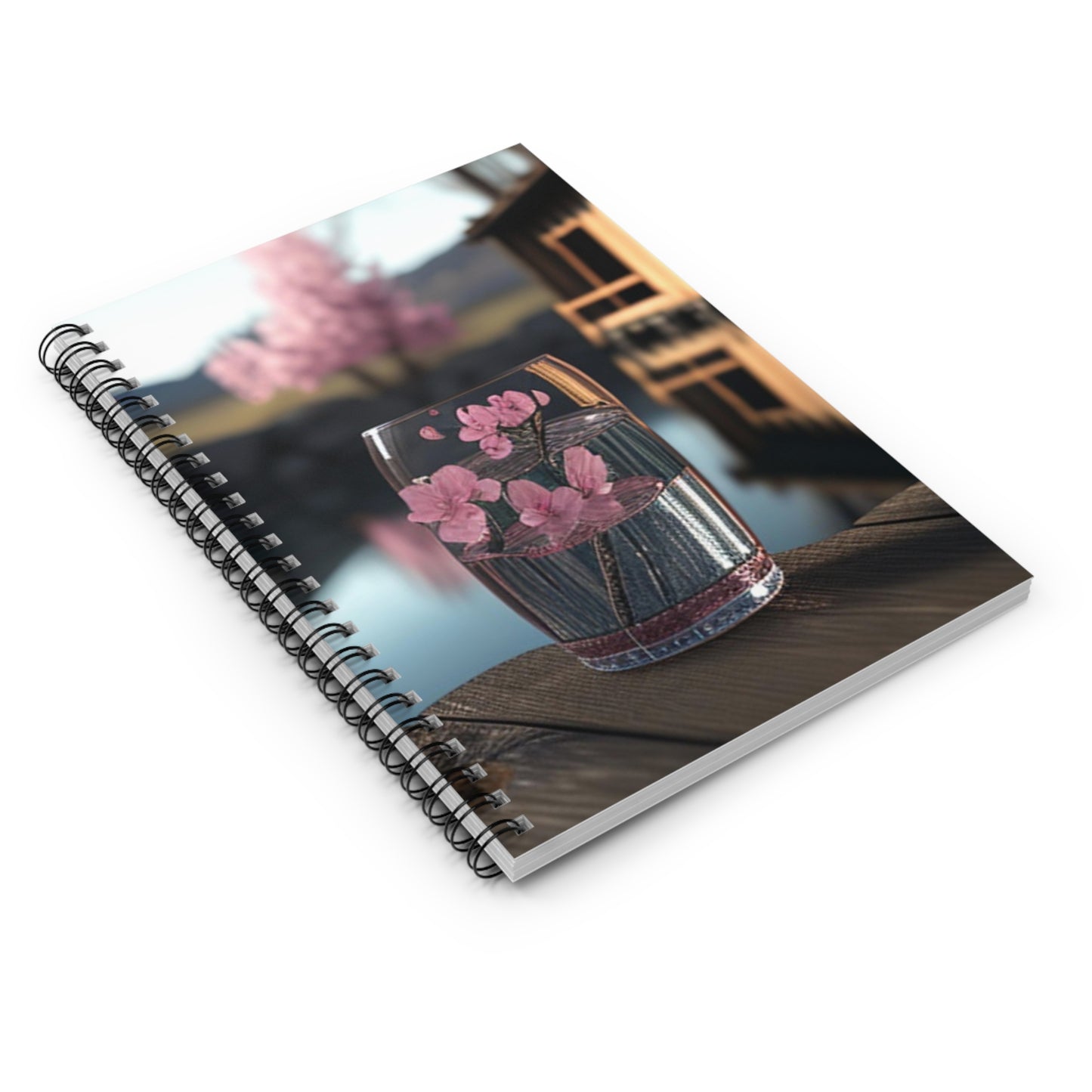 Spiral Notebook - Ruled Line Cherry Blossom 1
