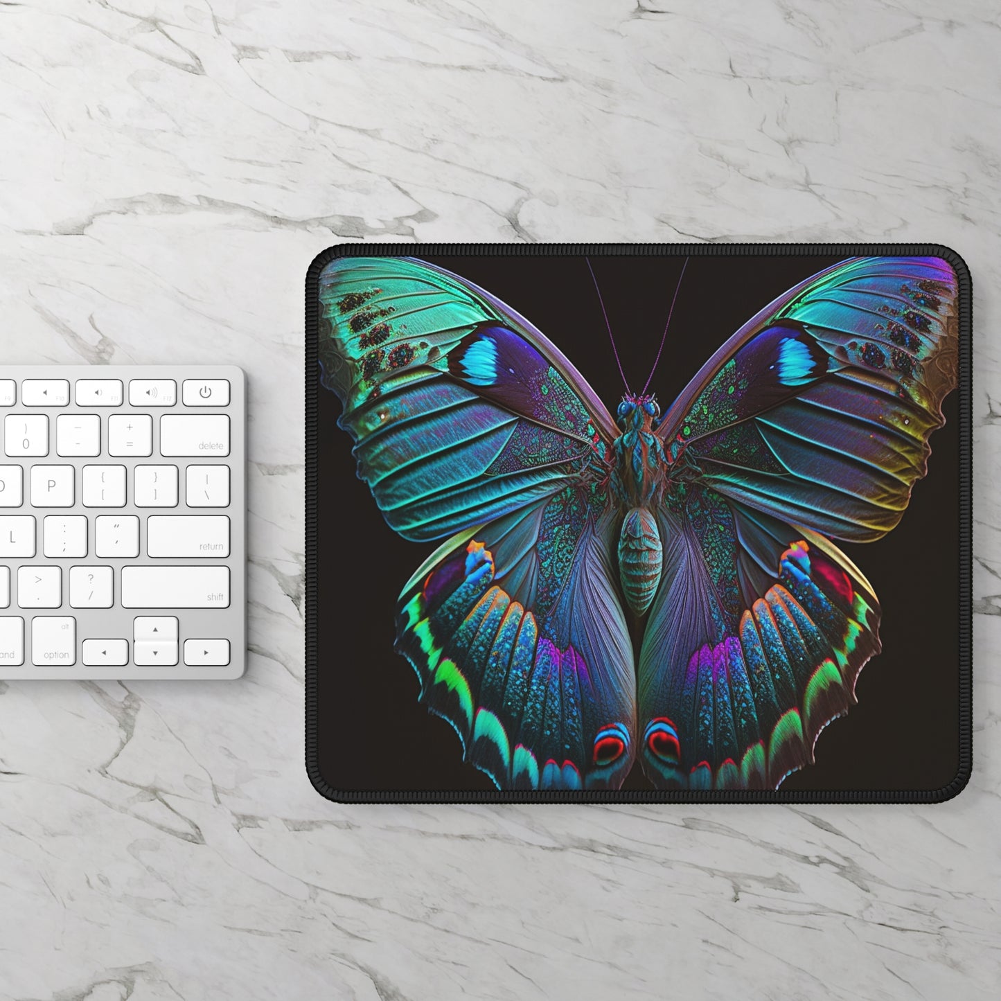 Gaming Mouse Pad  Hue Neon Butterfly 4