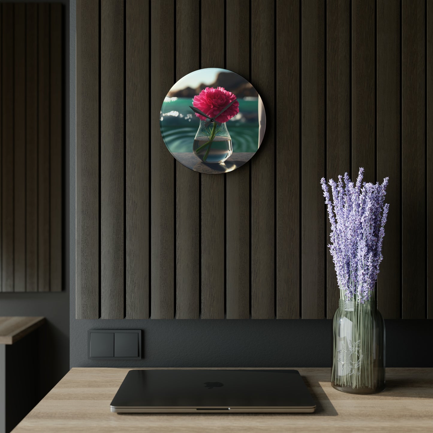 Acrylic Wall Clock Carnation 4