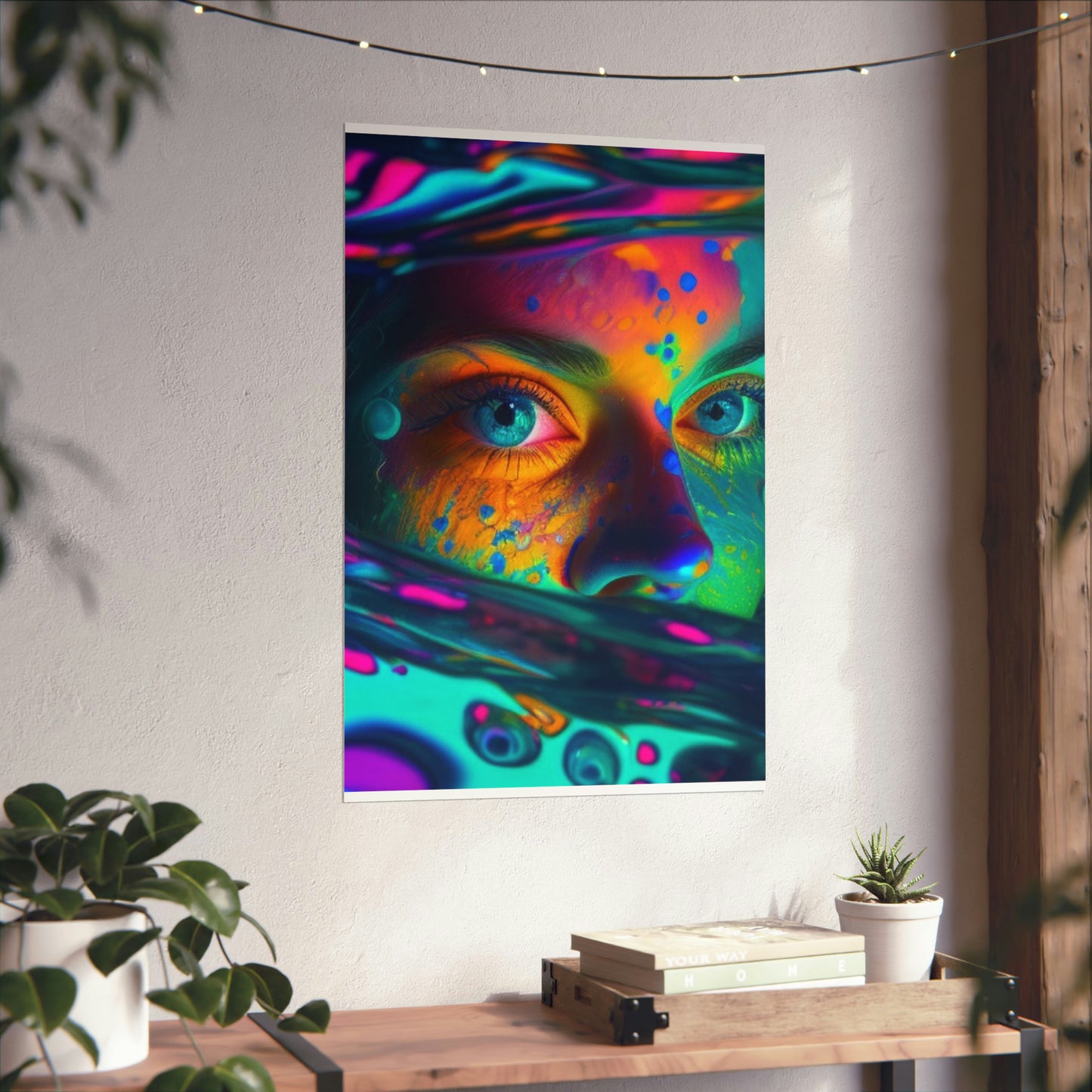 Premium Matte Vertical Posters Florescent Glow 3