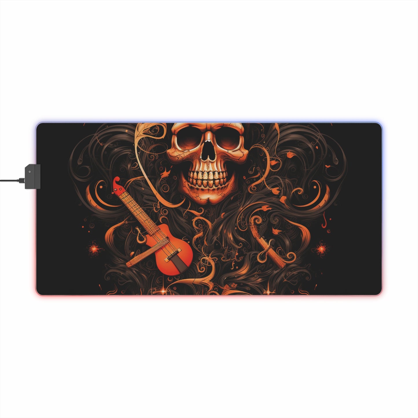 LED Gaming Mouse Pad Skull Treble Clef 4