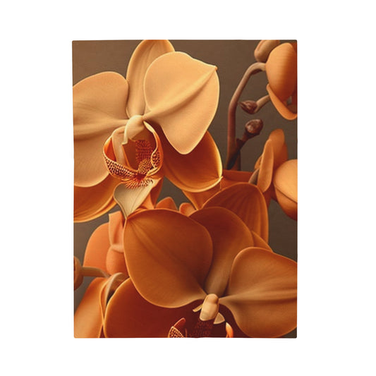 Velveteen Plush Blanket orchid pedals 4