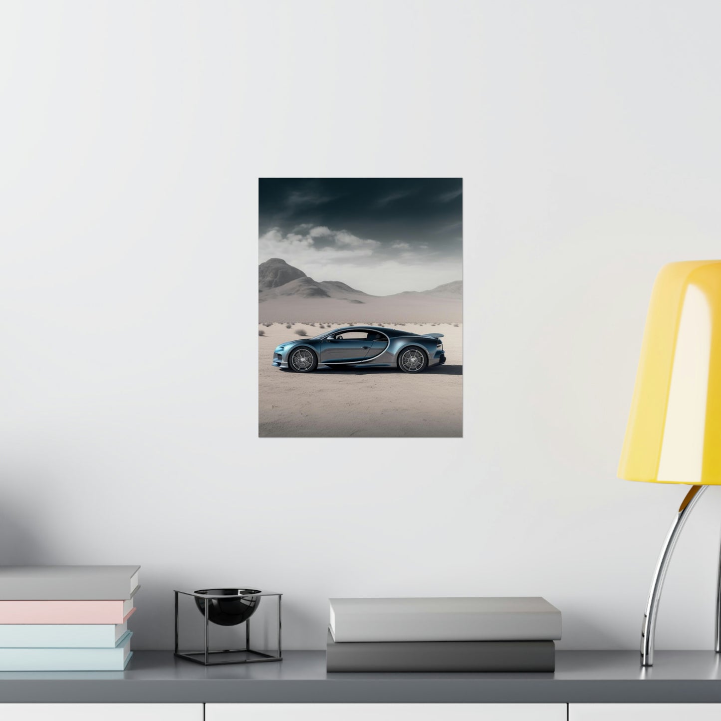 Premium Matte Vertical Posters Bugatti Real Look 1