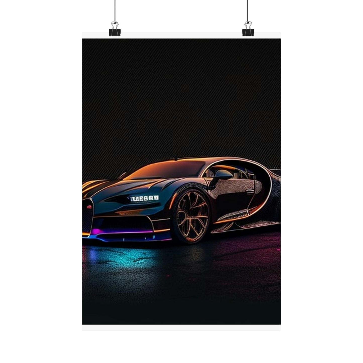 Premium Matte Vertical Posters Bugatti Chiron Super 4