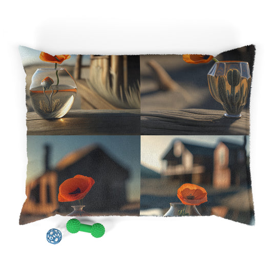 Pet Bed Orange Poppy in a Vase 5