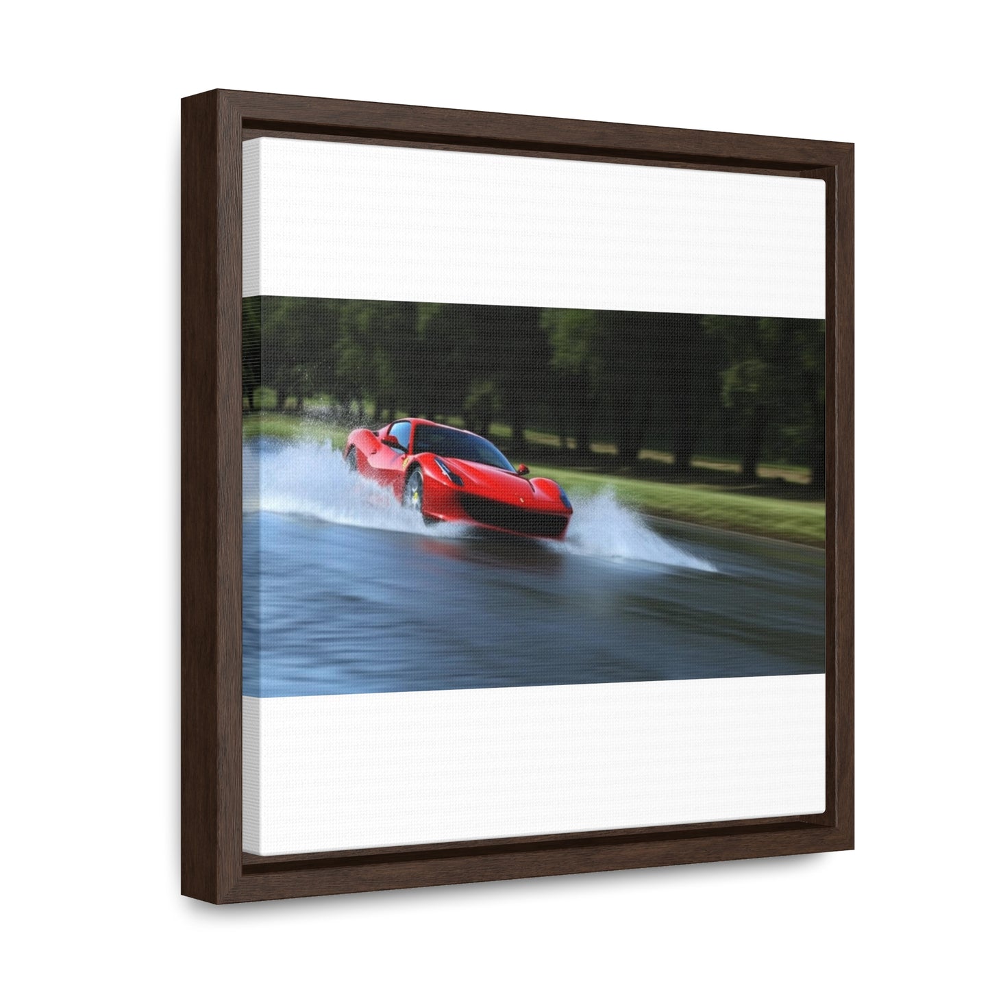 Gallery Canvas Wraps, Square Frame Water Ferrari Splash 3