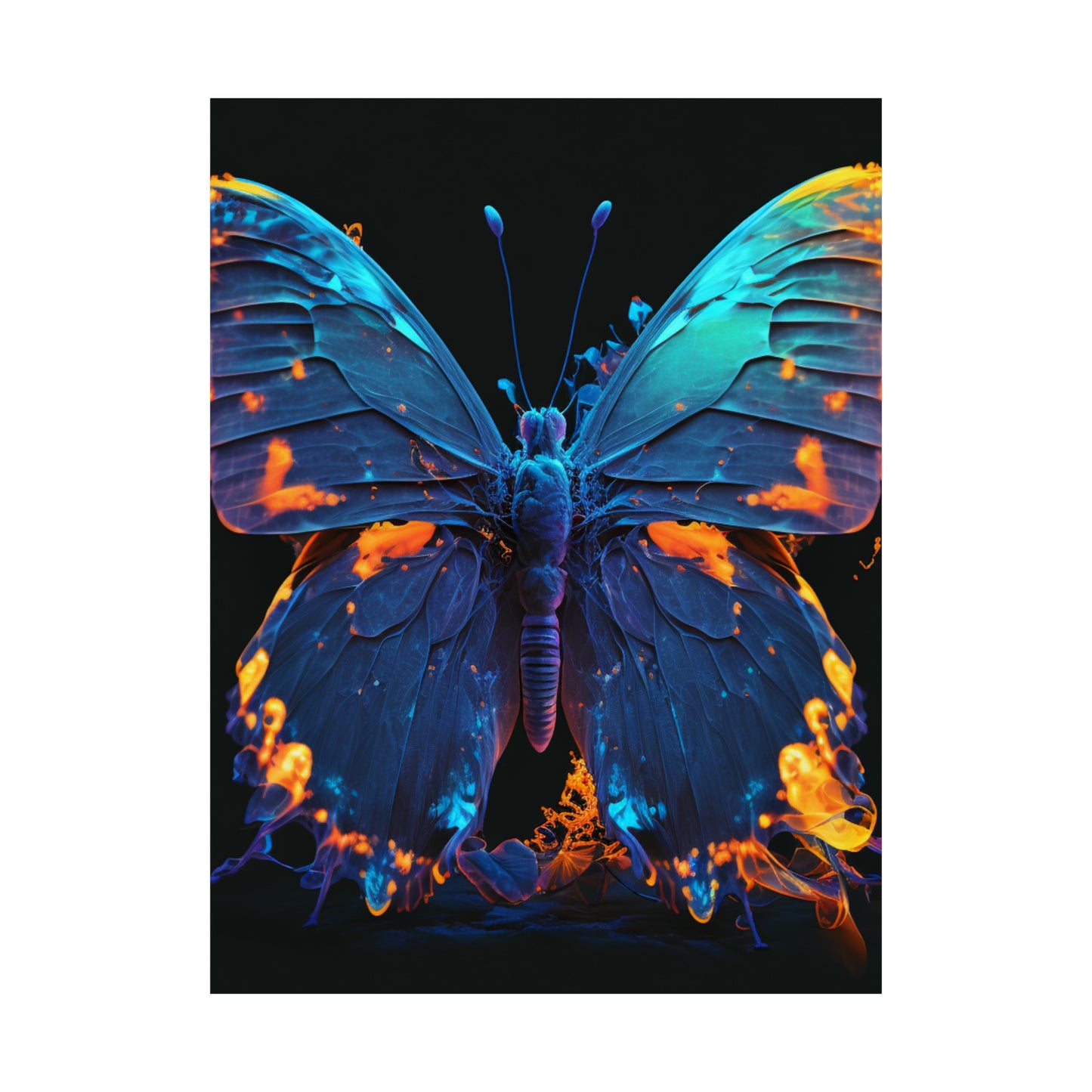 Premium Matte Vertical Posters Thermal Butterfly 3