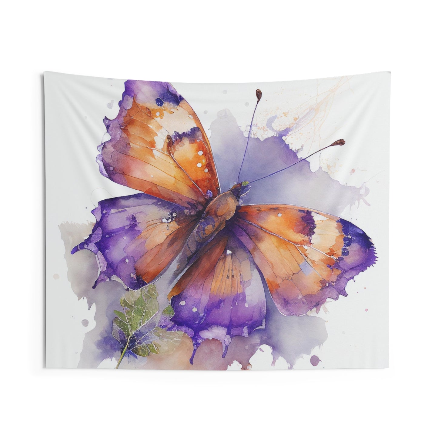 Indoor Wall Tapestries MerlinRose Watercolor Butterfly 2