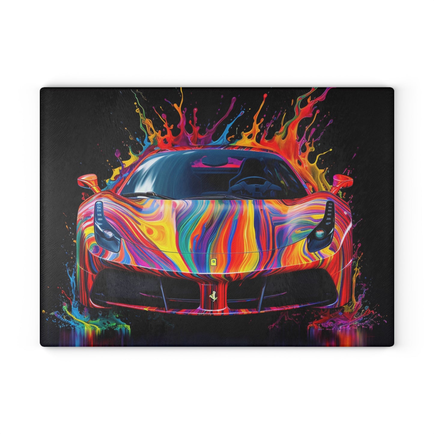 Glass Cutting Board Ferrari Fusion Water 4