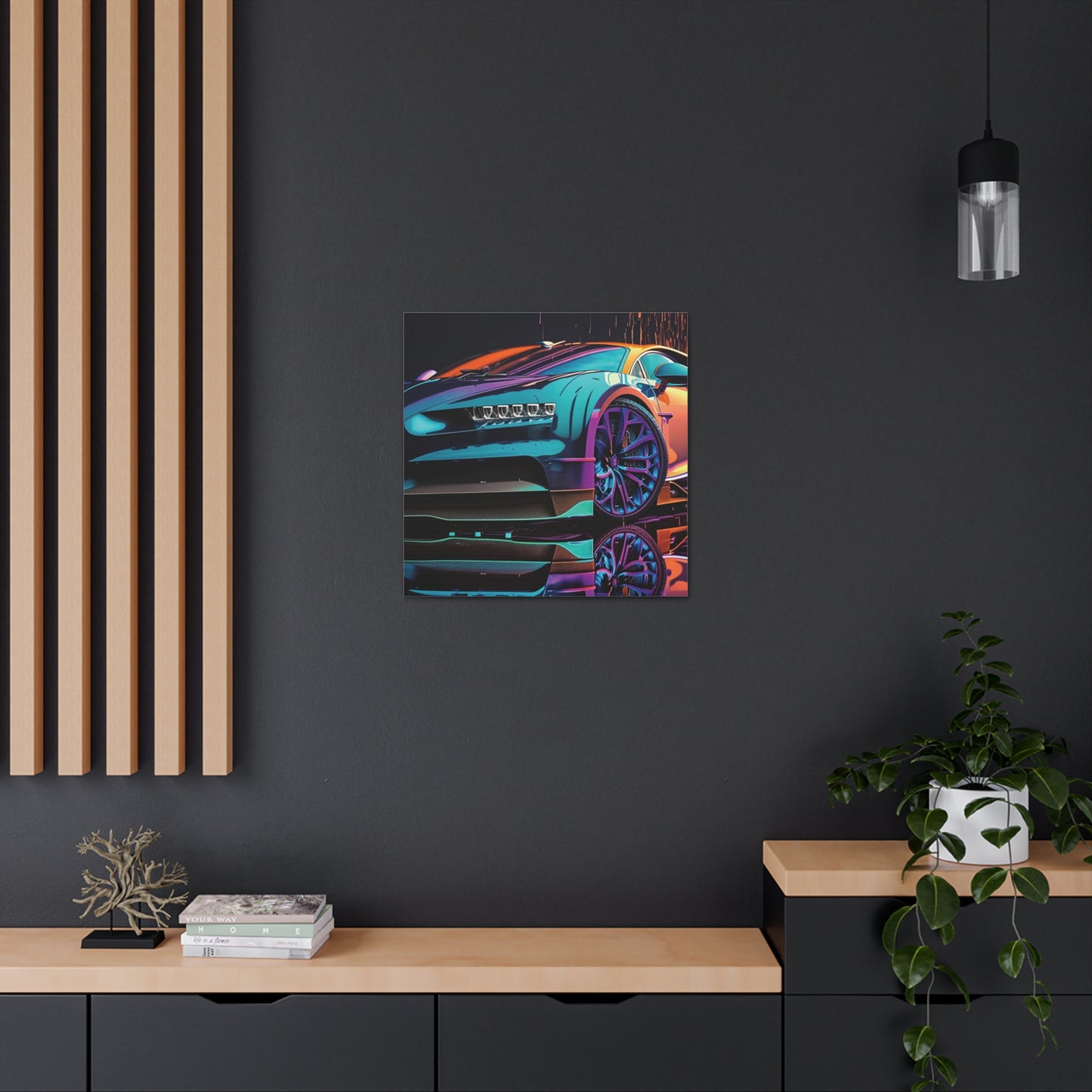 Canvas Gallery Wraps Bugatti Neon Chiron 1