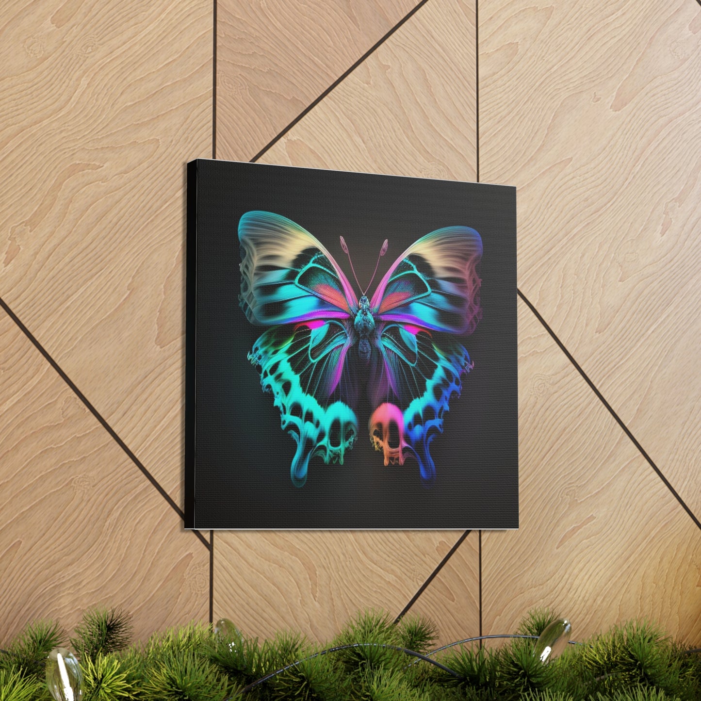 Canvas Gallery Wraps Neon Butterfly Fusion 2