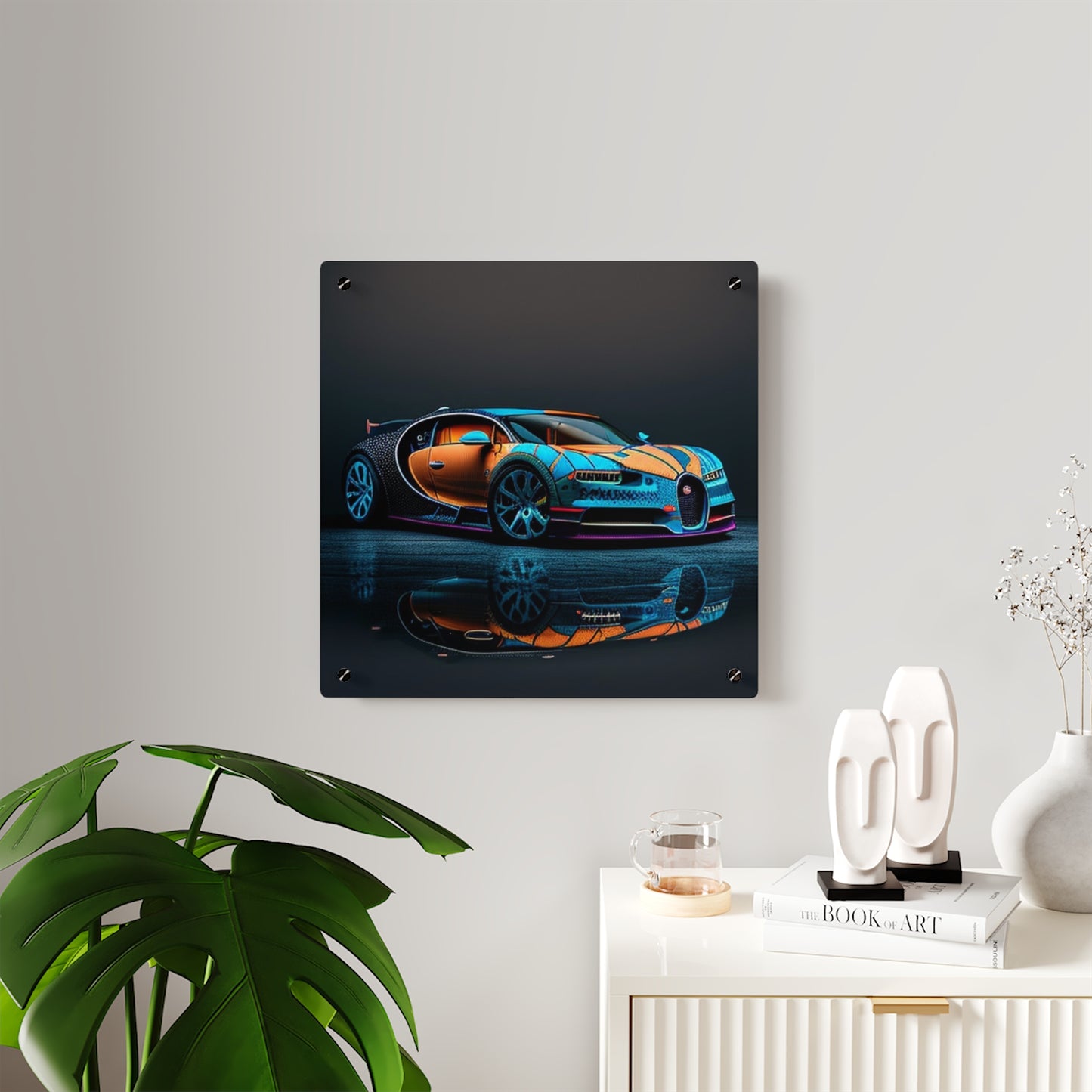 Acrylic Wall Art Panels Bugatti Blue 1