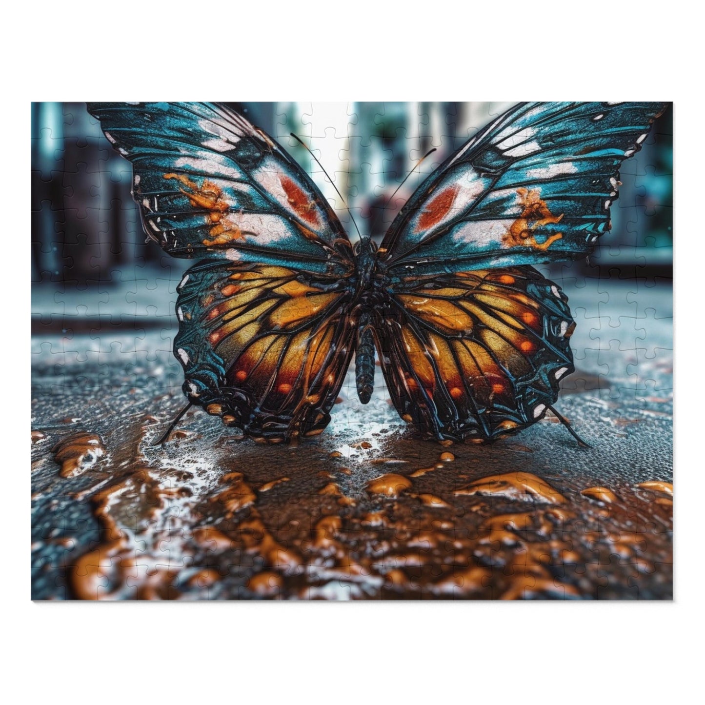 Jigsaw Puzzle (30, 110, 252, 500,1000-Piece) Water Butterfly Street 3